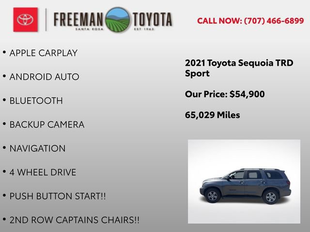 Used 2021 Toyota Sequoia TRD Sport w/ TRD Sport Premium Package AWD/4WD image 10