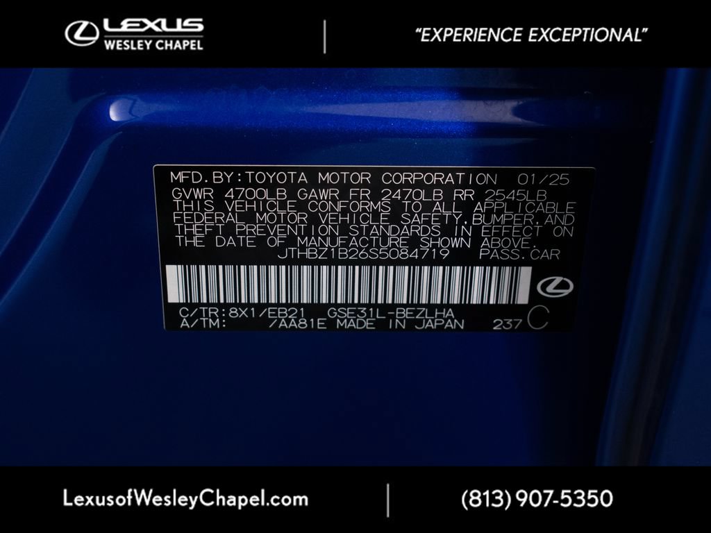 Certified 2025 Lexus IS 350 F Sport RWD image 25
