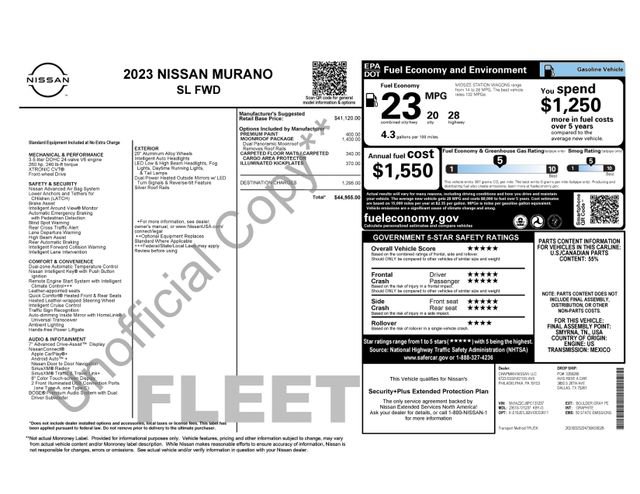 Used 2023 Nissan Murano SL w/ SL Moonroof Package FWD image 3