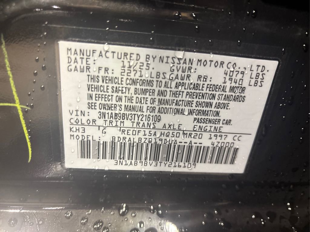 New 2026 Nissan Sentra S w/ S Cold Weather Package image 12