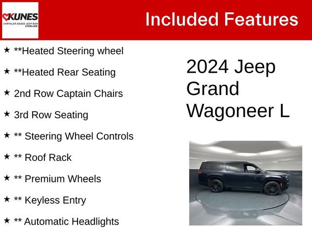 Certified 2024 Jeep Grand Wagoneer L Series II w/ Quick Order Packagew 28T AWD/4WD image 5