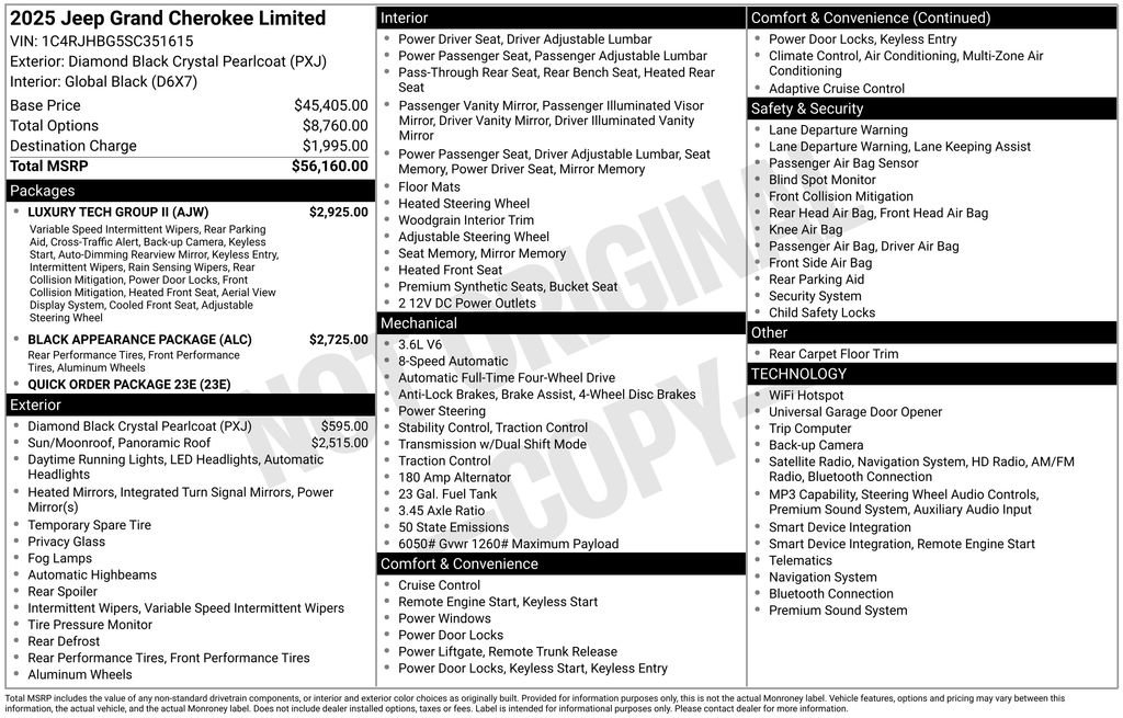 Used 2025 Jeep Grand Cherokee Limited w/ Luxury Tech Group II AWD/4WD image 16
