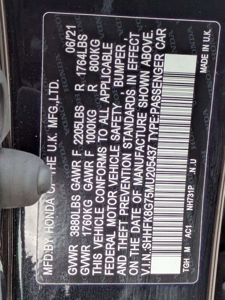 Certified 2021 Honda Civic Type R image 25