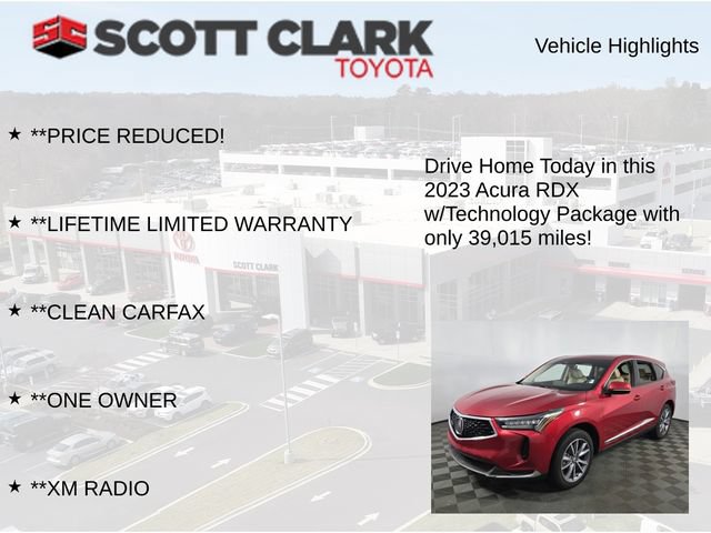 Used 2023 Acura RDX w/ Technology Package FWD image 12