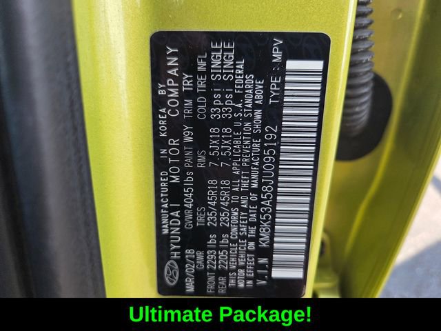 Used 2018 Hyundai Kona Ultimate FWD image 19