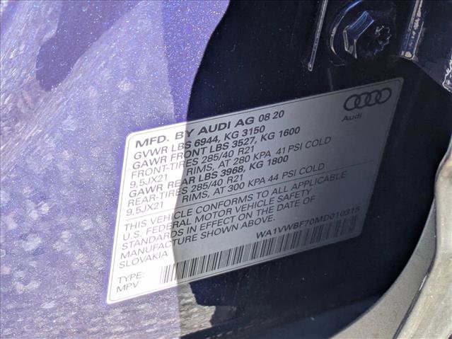 Used 2021 Audi SQ7 Prestige w/ Prestige Package image 15