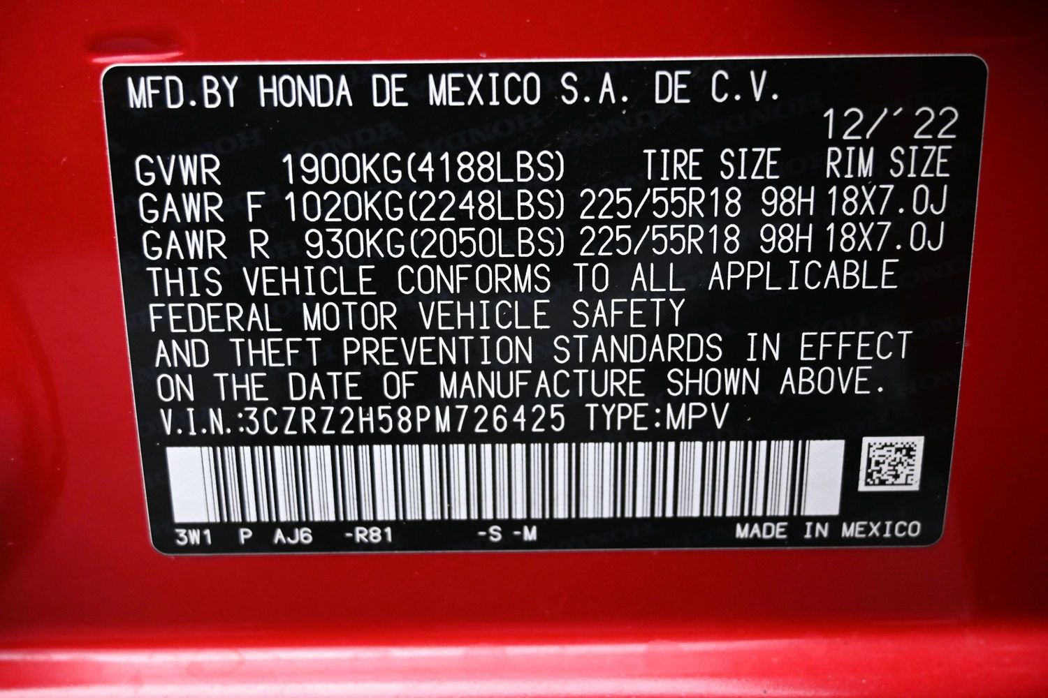 Used 2023 Honda HR-V Sport image 10