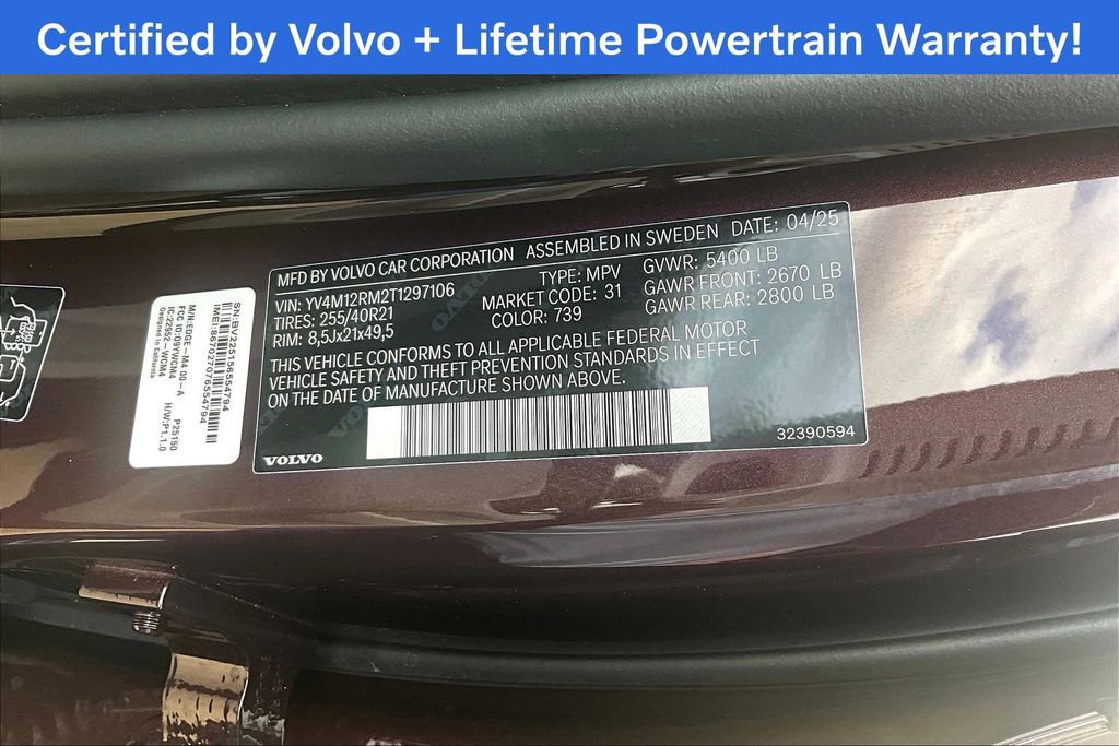Certified 2026 Volvo XC60 B5 Ultra w/ Protection Package Premier AWD/4WD image 47