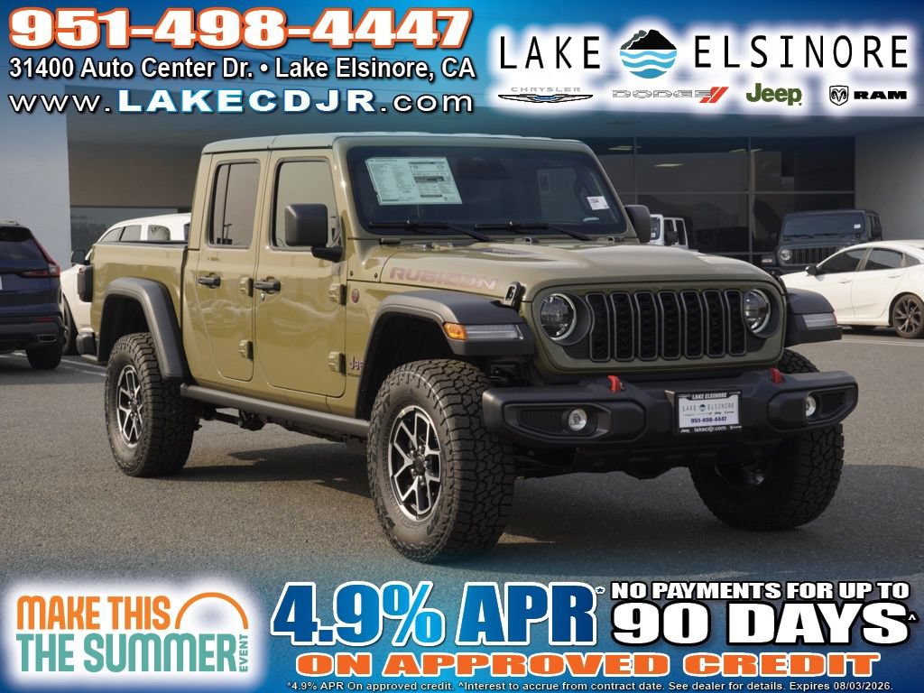 New 2026 Jeep Gladiator Rubicon w/ Steel Power Dome Hood Package AWD/4WD image 1