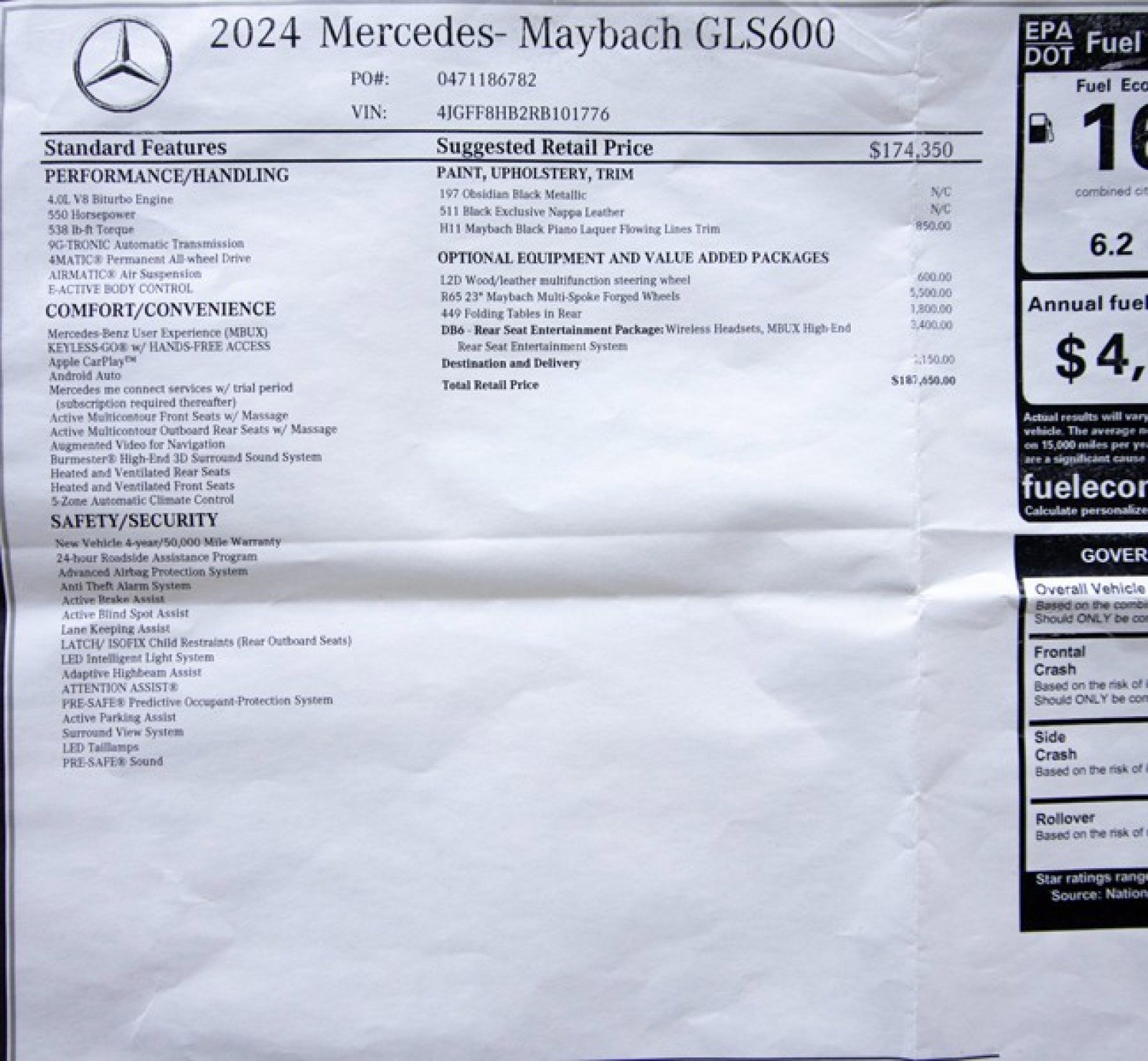 Used 2024 Mercedes-Benz Maybach GLS 600 4MATIC image 80