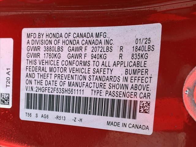 Used 2025 Honda Civic Sport image 15