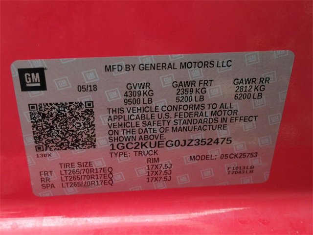 Certified 2018 Chevrolet Silverado 2500 W/T w/ WT Convenience Package image 31