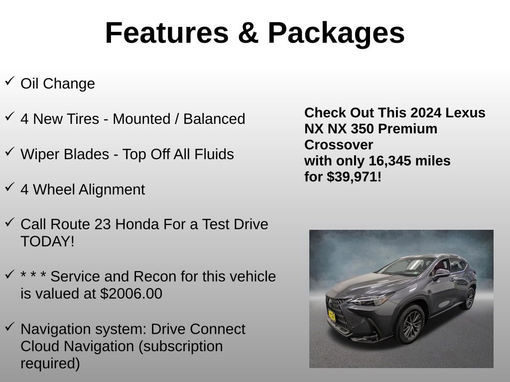 Used 2024 Lexus NX 350 AWD image 4