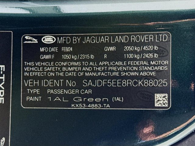 New 2024 Jaguar F-TYPE R-Dynamic image 27