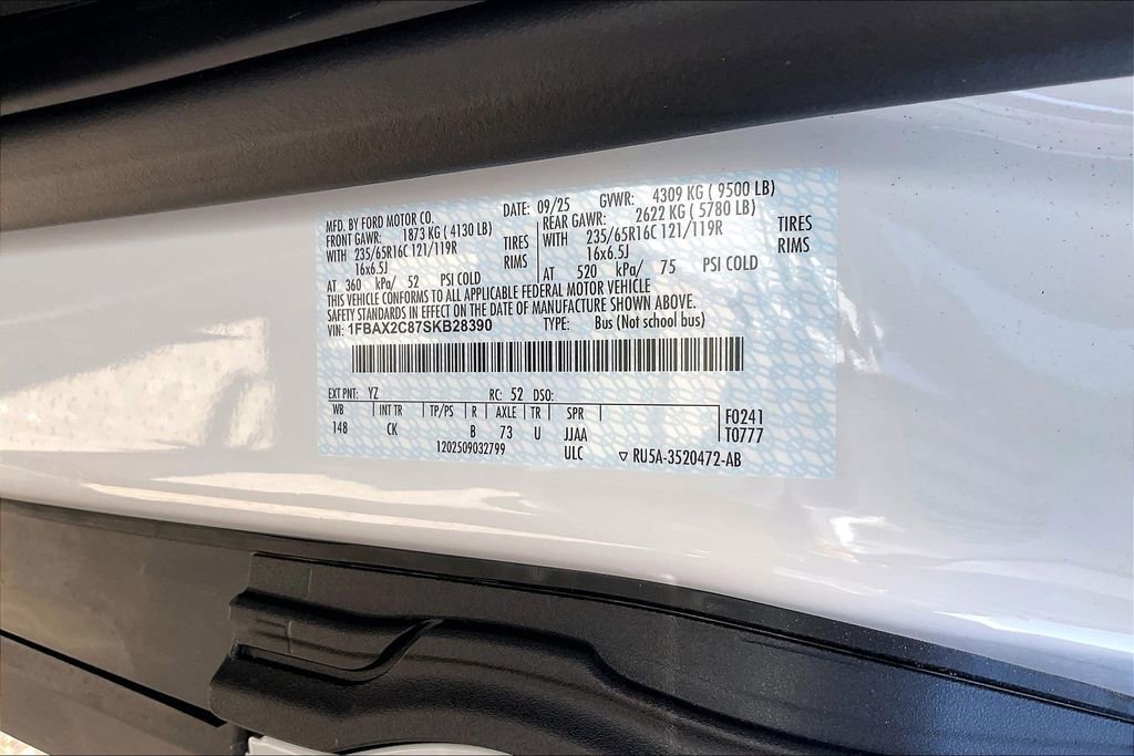 New 2025 Ford Transit 350 XLT image 11