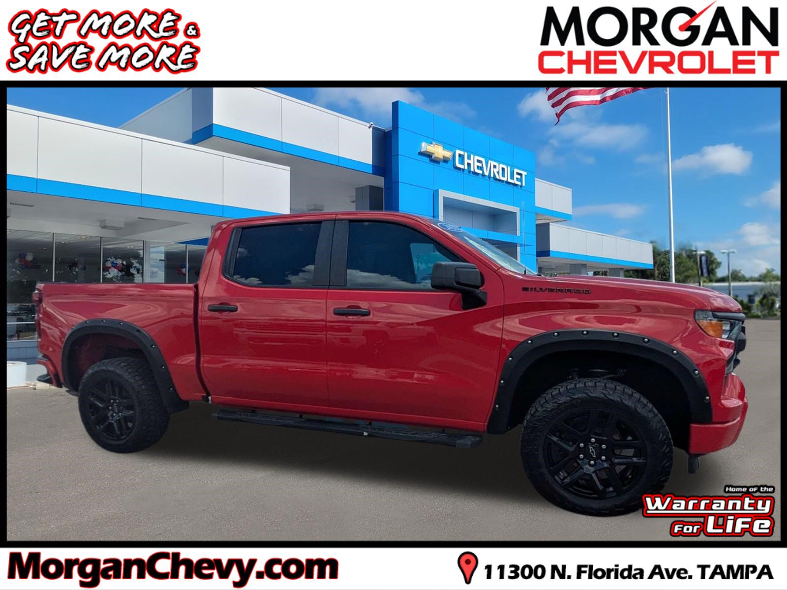 Used 2023 Chevrolet Silverado 1500 Custom w/ LPO, Dark Essentials Package RWD image 1