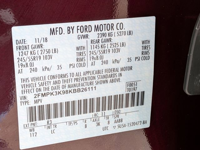 Used 2019 Ford Edge Titanium w/ Cold Weather Package FWD image 38