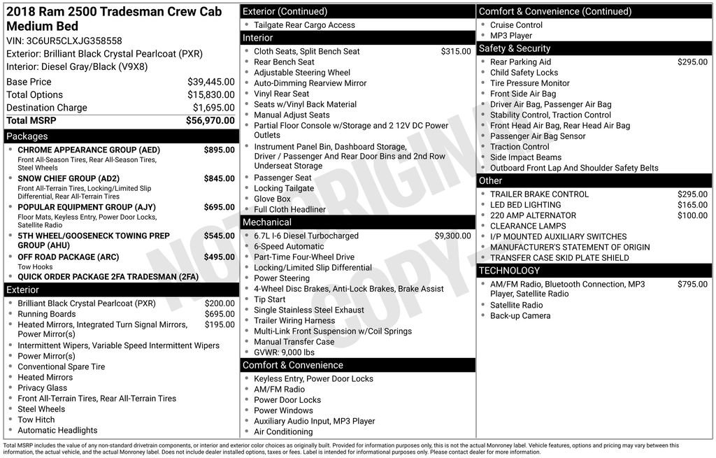 Used 2018 RAM 2500 Tradesman w/ Chrome Appearance Group image 7