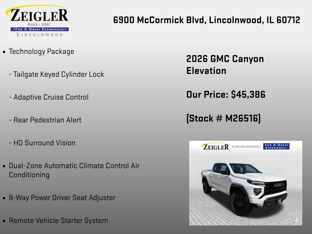 New 2026 GMC Canyon Elevation w/ Convenience Package AWD/4WD image 24