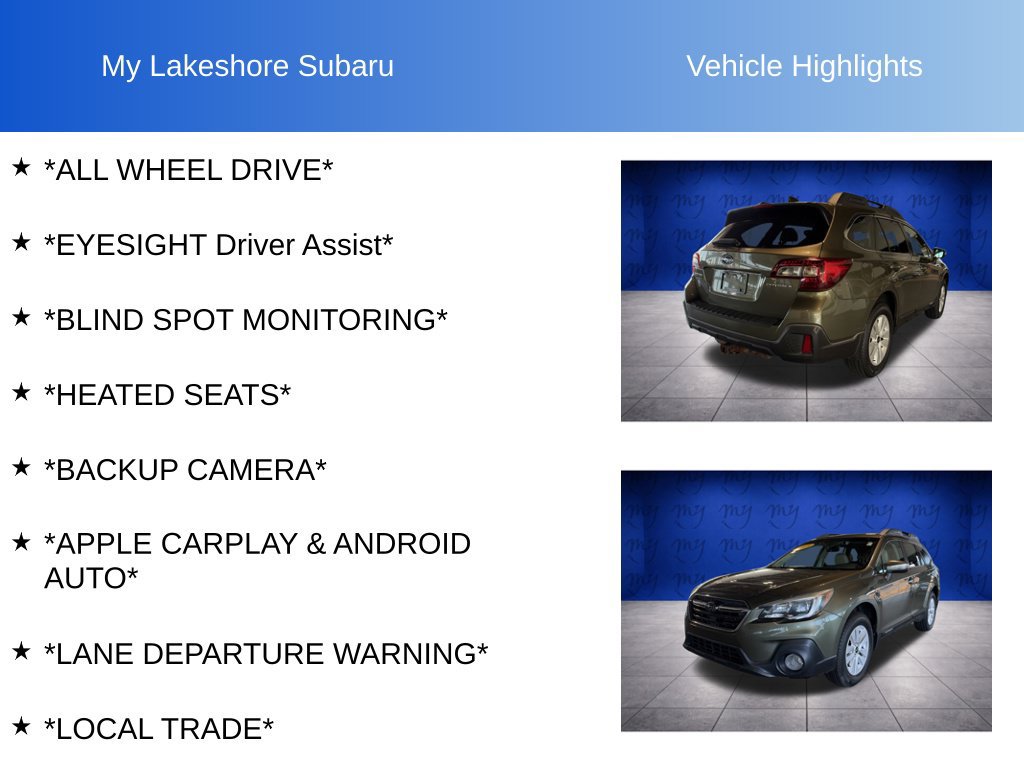 Used 2018 Subaru Outback 2.5i Premium AWD/4WD image 10