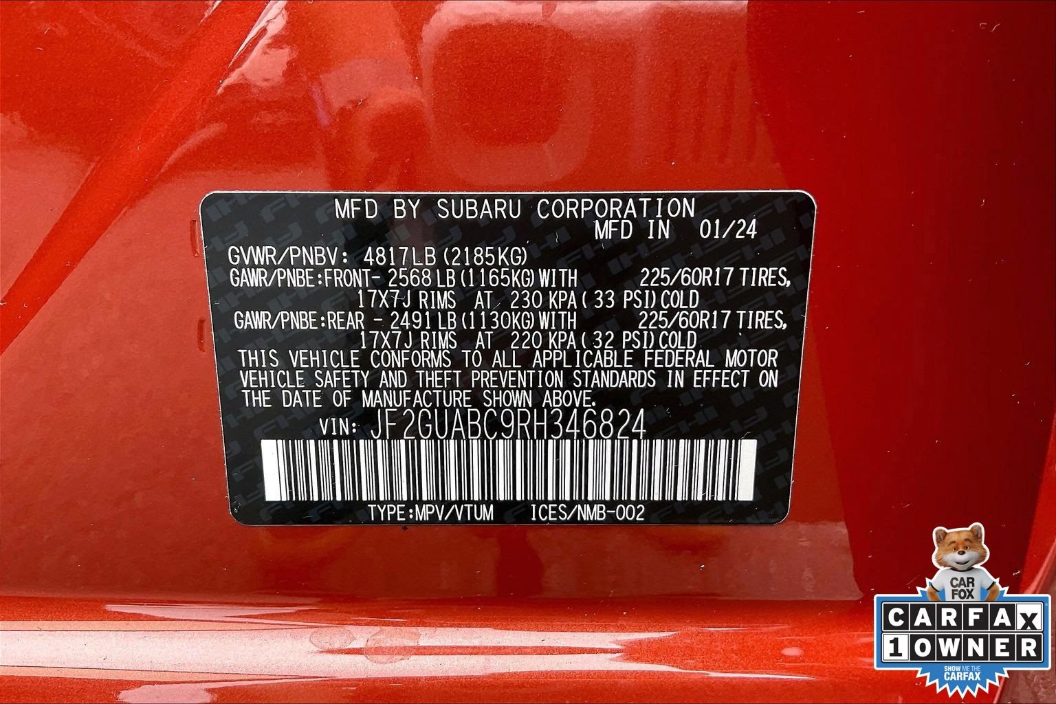 Certified 2024 Subaru Crosstrek 2.0i AWD/4WD image 33