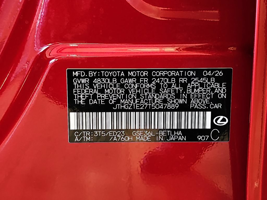 New 2026 Lexus IS 350 F Sport w/ Handling Package AWD/4WD image 34