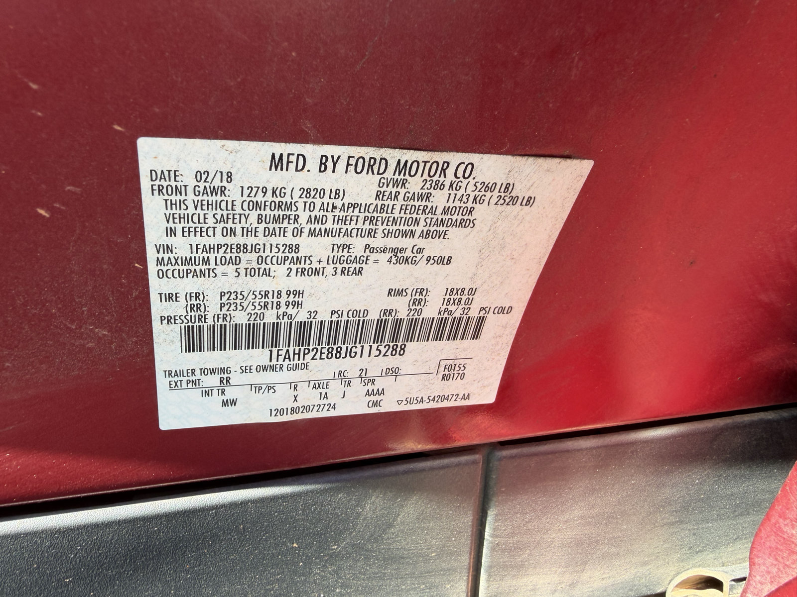Used 2018 Ford Taurus SEL FWD image 31