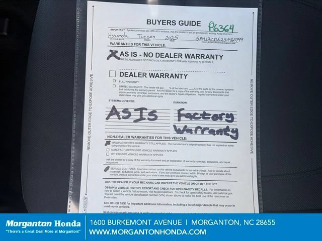 Used 2025 Hyundai Tucson SEL AWD/4WD image 27