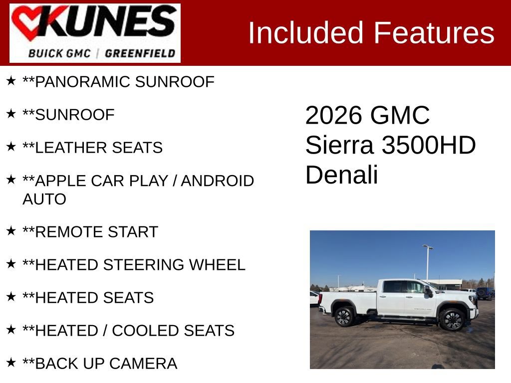 Used 2026 GMC Sierra 3500 Denali w/ Denali Reserve Package image 2