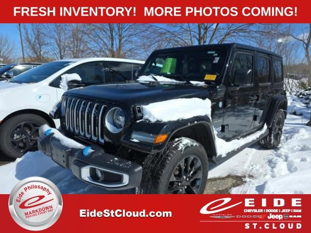 Used 2023 Jeep Wrangler Sahara 4xe w/ Cold Weather Group image 1