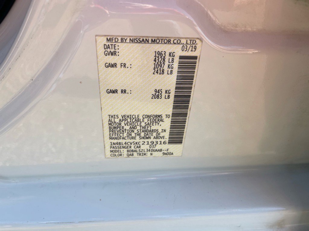 Used 2019 Nissan Altima 2.5 SR w/ SR Premium Package image 11