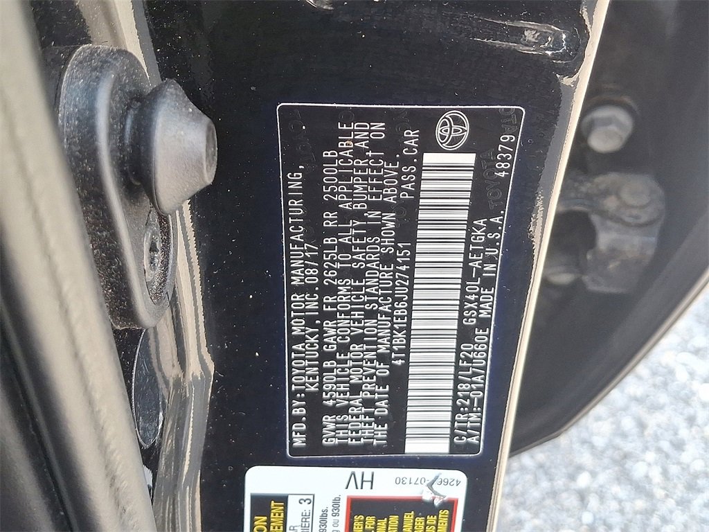 Used 2018 Toyota Avalon XLE Premium w/ All Weather Liner Package image 28