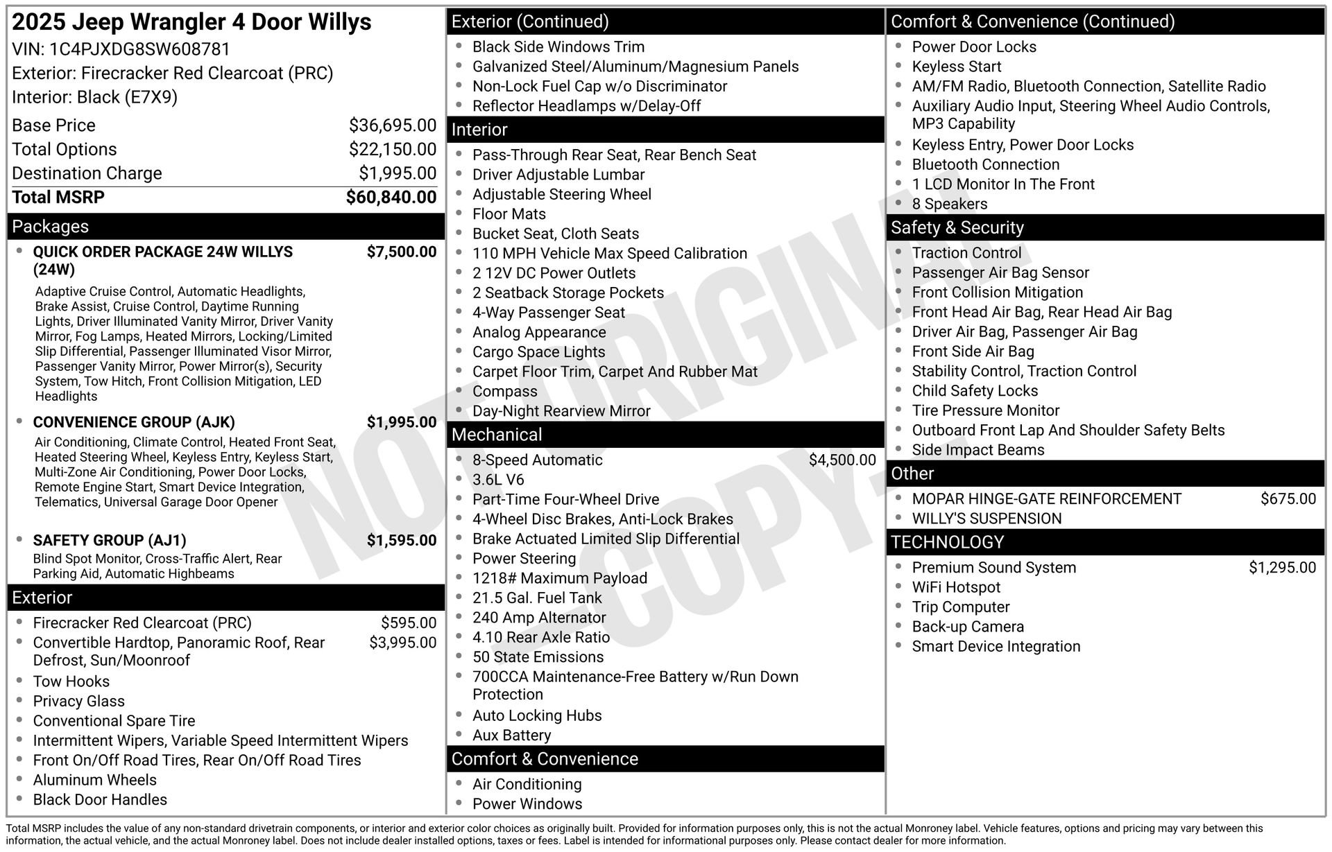 New 2025 Jeep Wrangler Willys image 3
