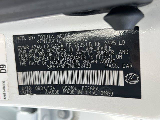 Certified 2022 Lexus ES 350 F Sport w/ Accessory Package FWD image 34