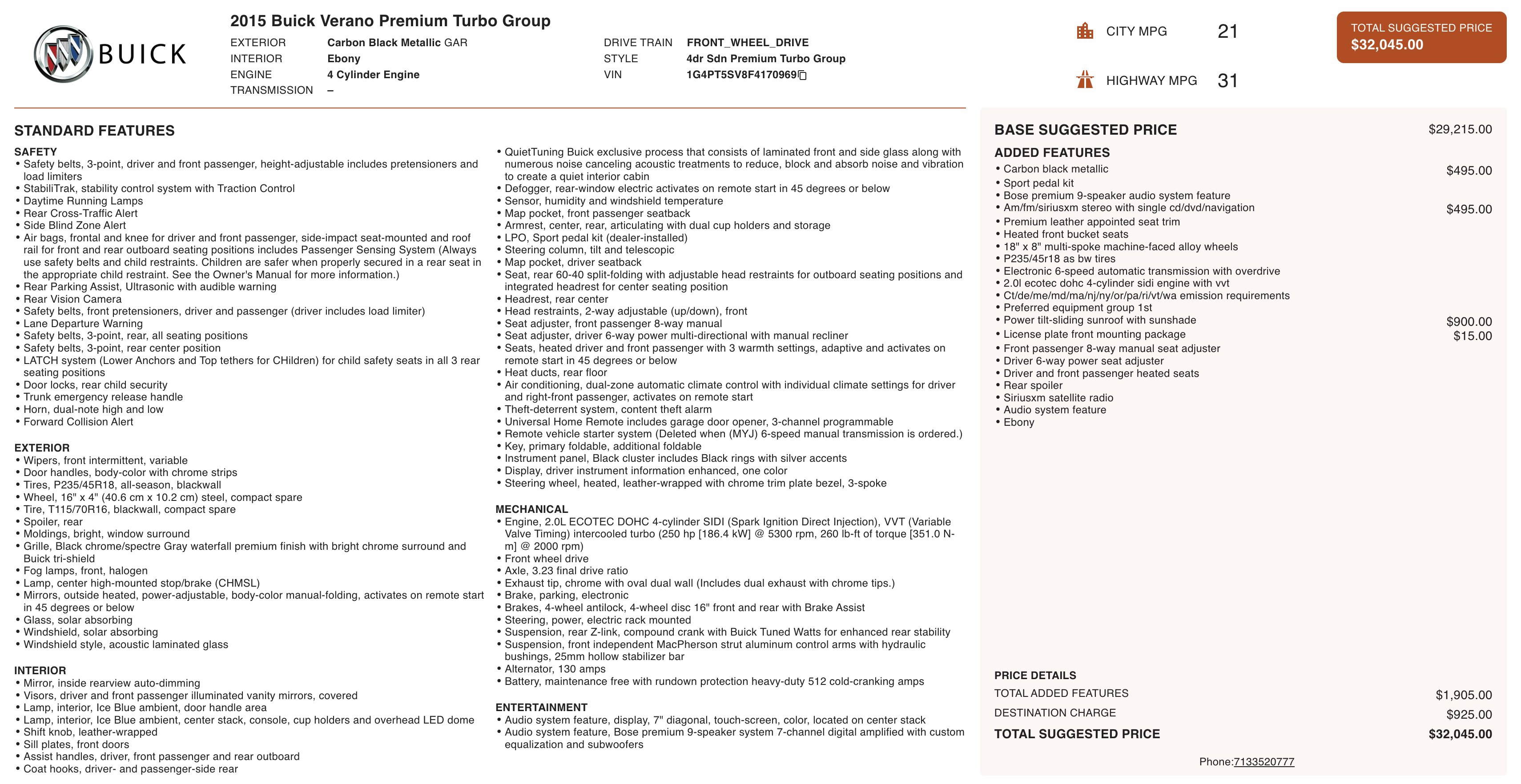 Used 2015 Buick Verano Premium image 2