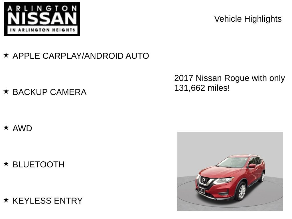 Used 2017 Nissan Rogue S w/ S Appearance Package AWD/4WD image 7
