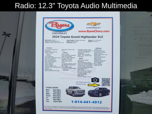 Used 2024 Toyota Grand Highlander XLE image 12