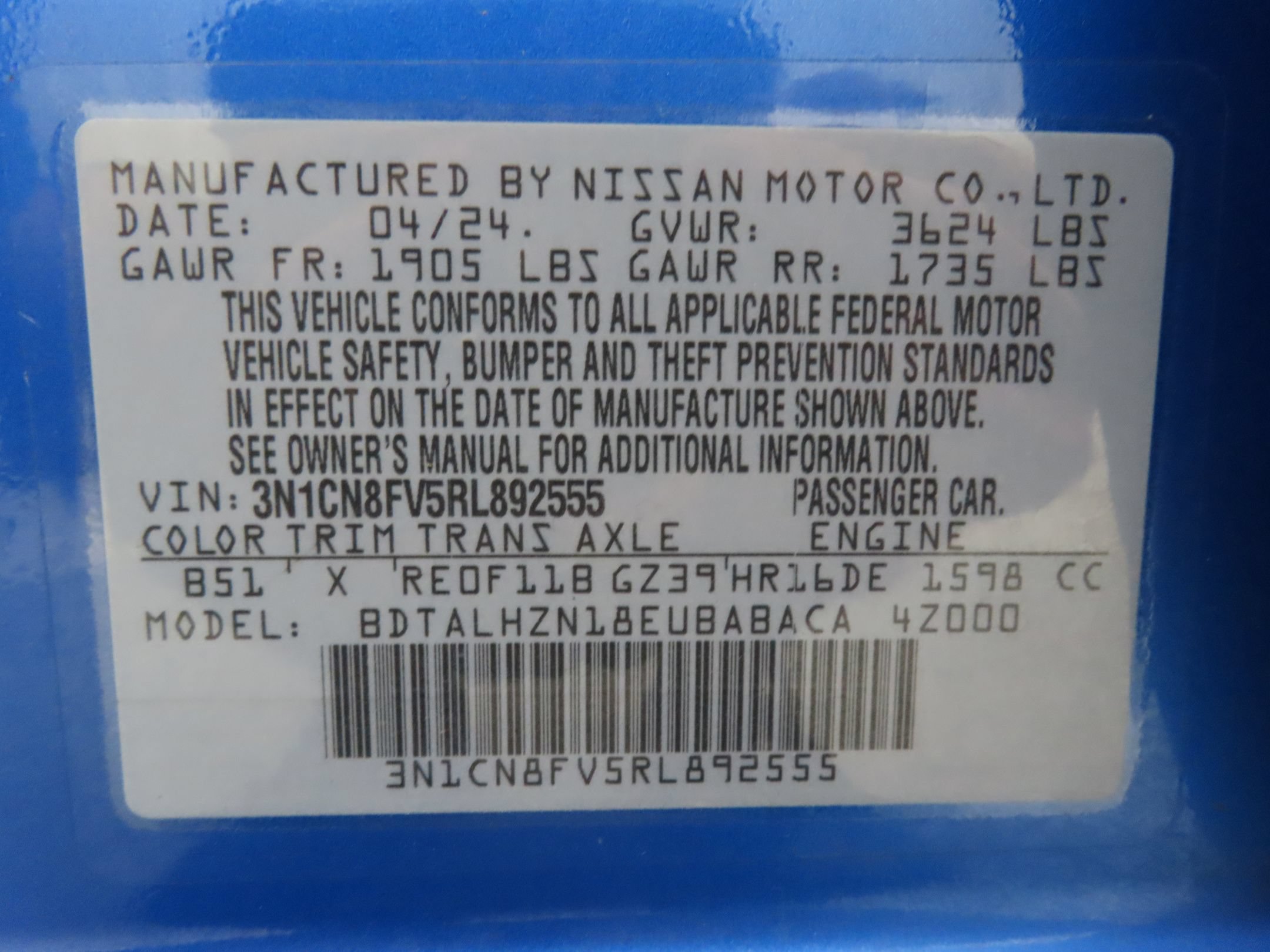 Used 2024 Nissan Versa SR FWD image 27
