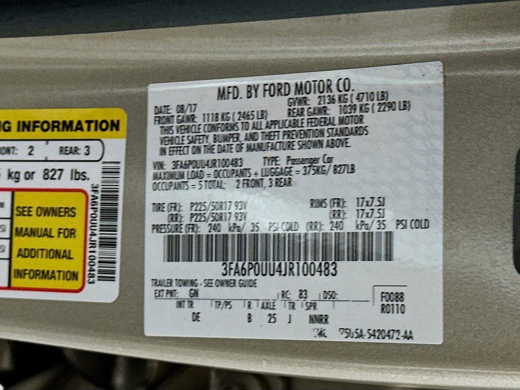 Used 2018 Ford Fusion S image 30