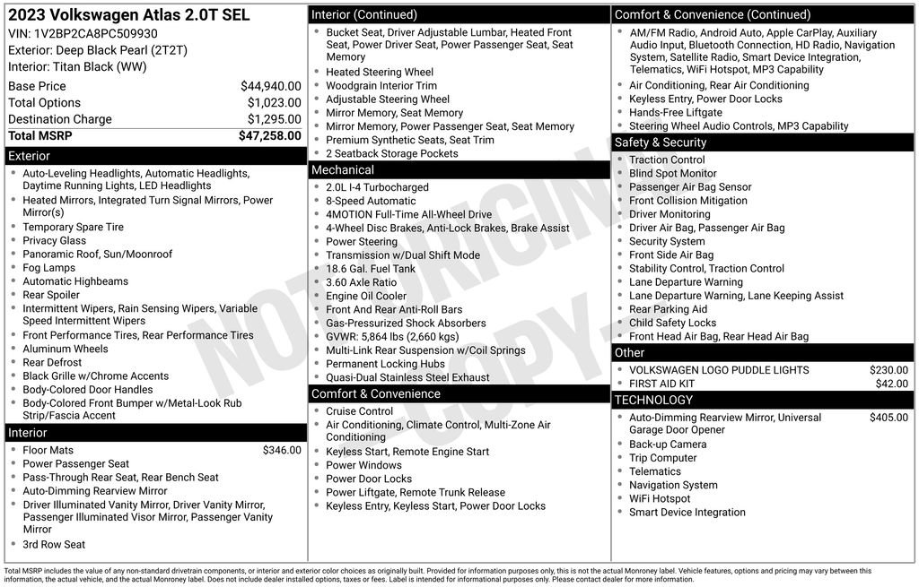 Used 2023 Volkswagen Atlas SEL image 7