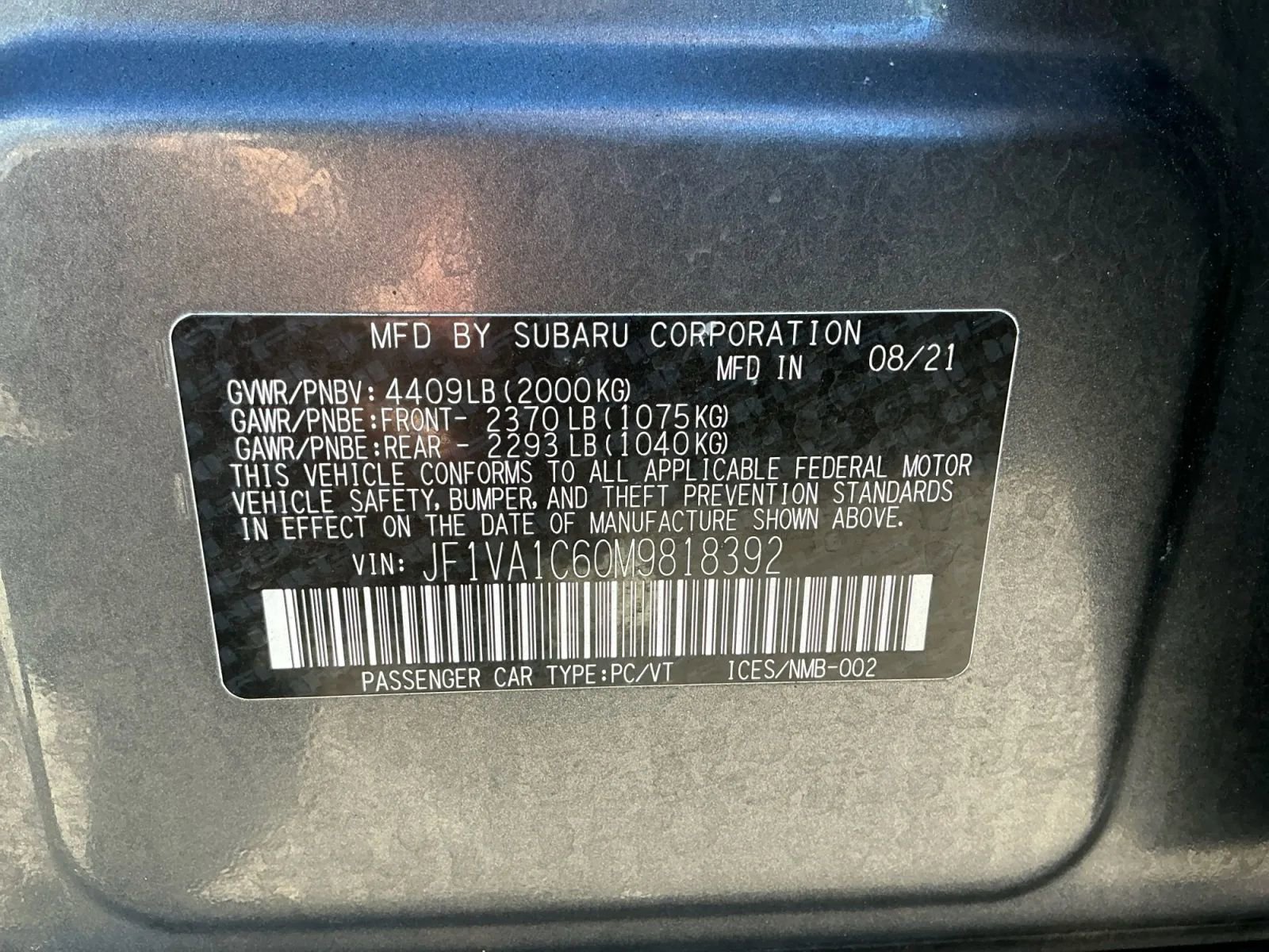 Used 2021 Subaru WRX Premium w/ Popular Package #3 (IZT) image 36