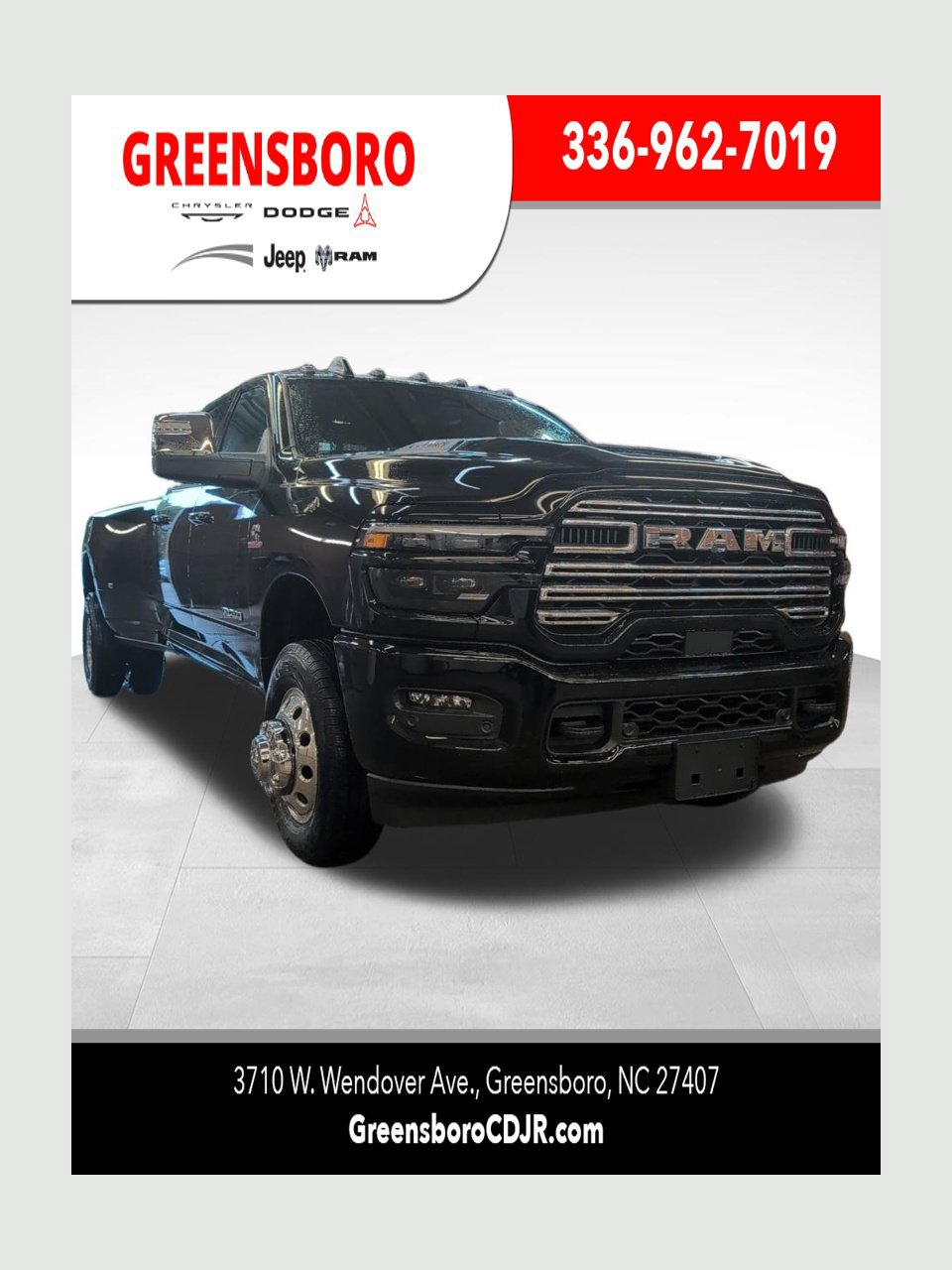 New 2026 RAM 3500 Laramie w/ Sport Appearance Package AWD/4WD 360° Tour