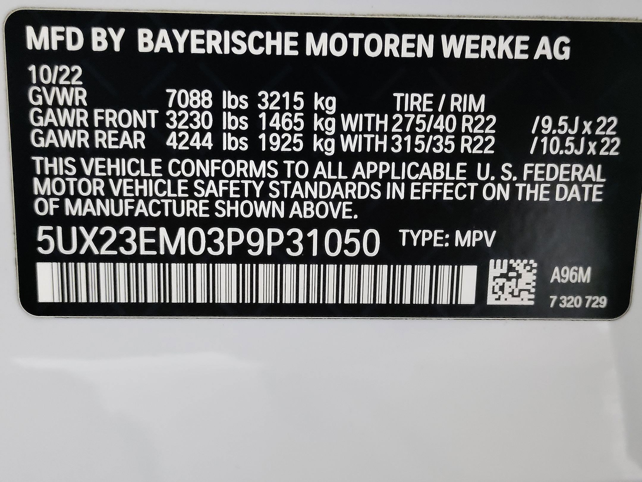 Certified 2023 BMW X7 xDrive40i w/ M Sport Package image 30