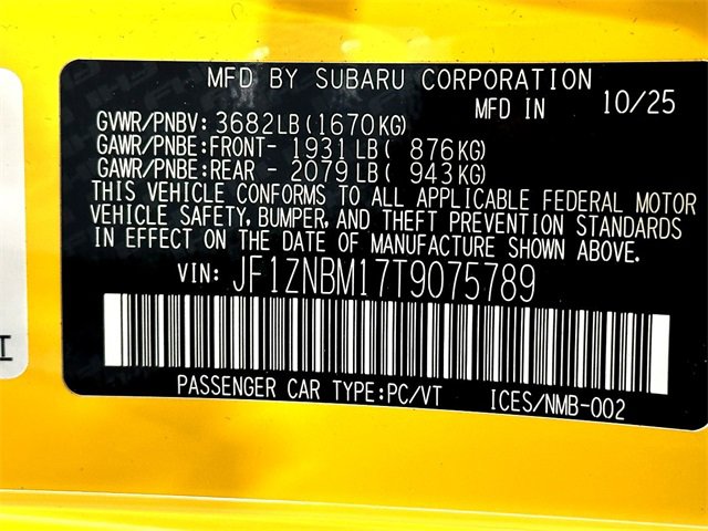 New 2026 Toyota GR86 YUZU Limited image 25