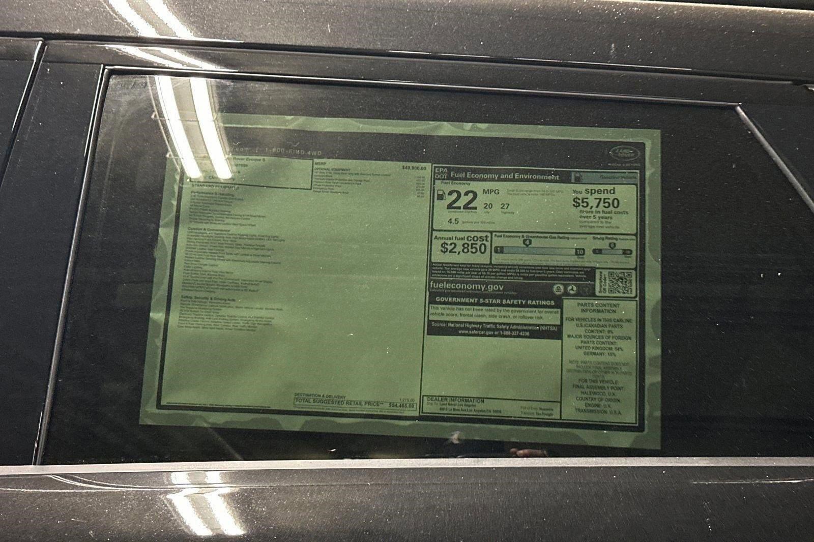 New 2026 Land Rover Range Rover Evoque S AWD/4WD image 27