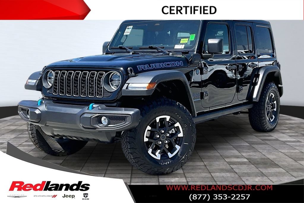 Certified 2025 Jeep Wrangler Unlimited Rubicon 4xe w/ Safety Group AWD/4WD image 1