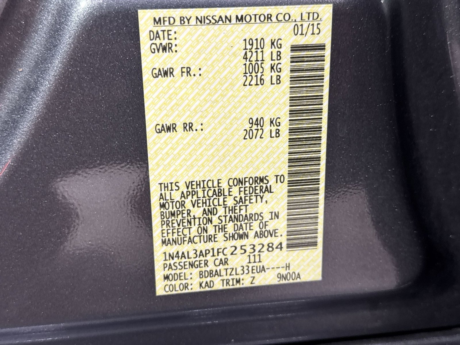 Used 2015 Nissan Altima 2.5 SL w/ Technology Package image 32