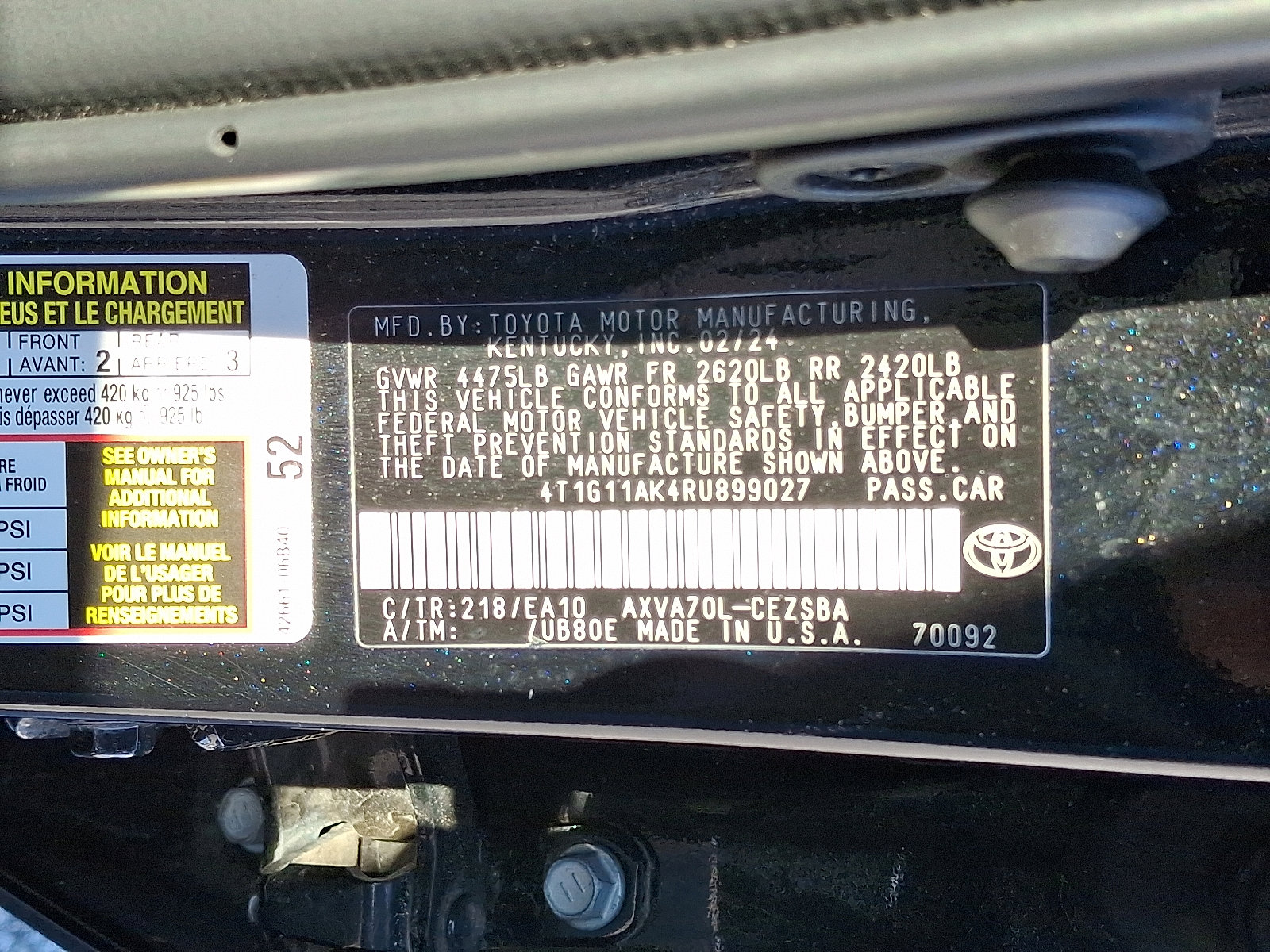 Used 2024 Toyota Camry SE image 27