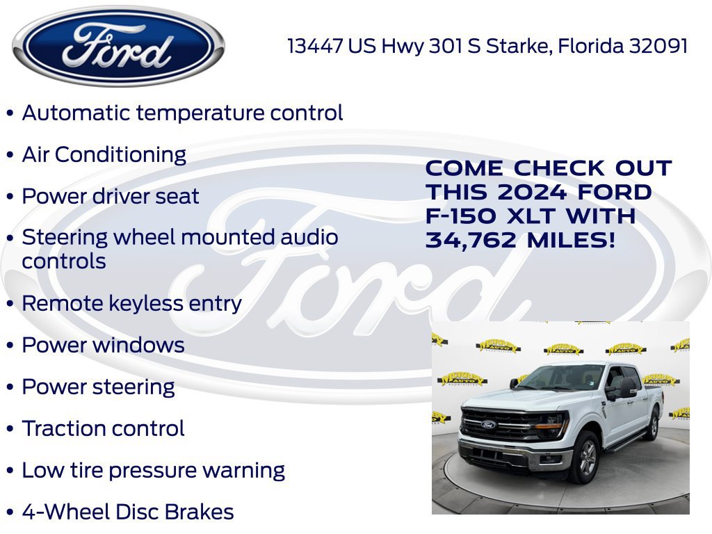 Certified 2024 Ford F150 XLT w/ Mobile Office Package RWD image 27