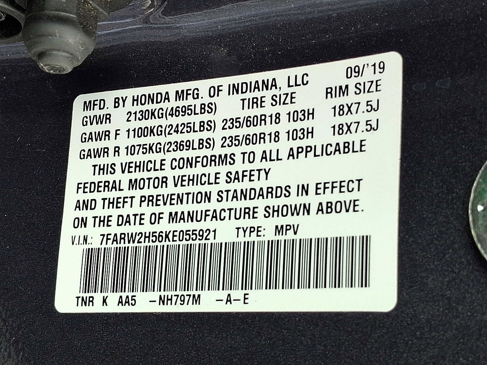 Used 2019 Honda CR-V EX image 26